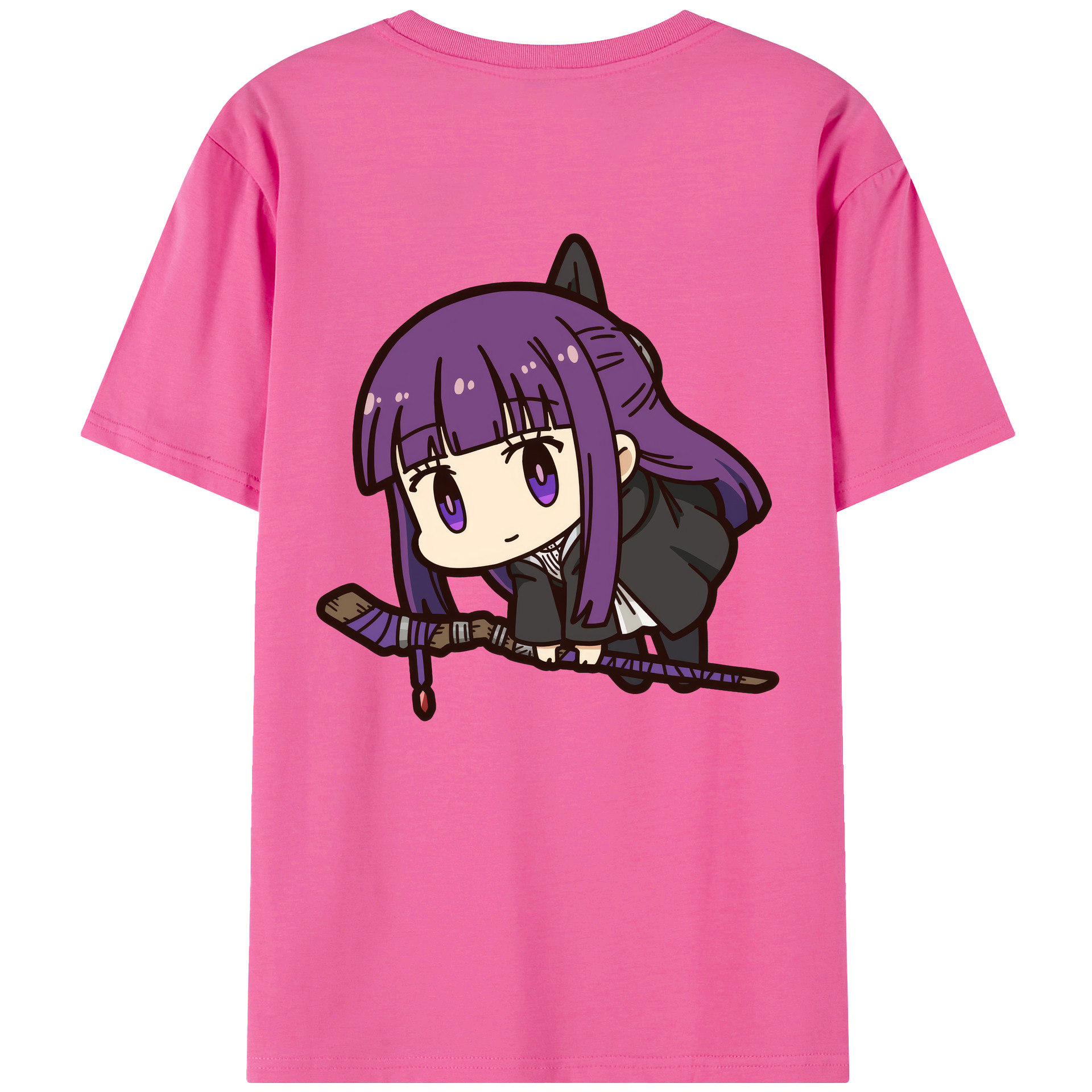 （画像用） 葬送のフリーレン Frieren レディース半袖Tシャツ(バックプリント)